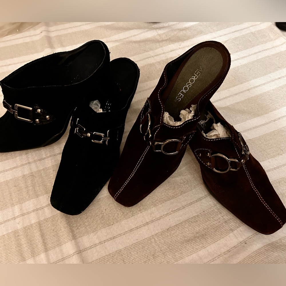 Aerosoles.     mule slides.